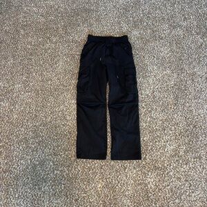 Kids Black Cargo Pants